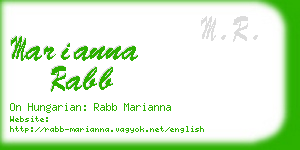marianna rabb business card